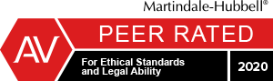 Martindale-Hubbell - AV Preeminent - Peer Rated For Highest Level Of Professional Excellence 2020